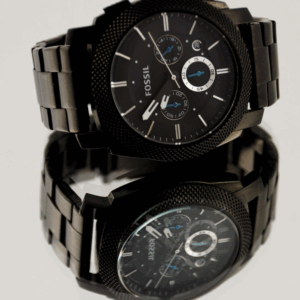 Fossil Nate Chronograph Matte Black Stainless Steel Men’s Watch