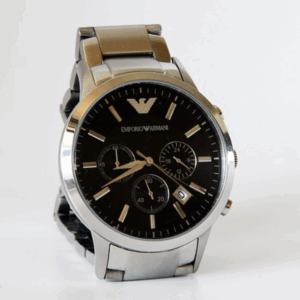 Emporio Armani Classic Chronograph Men’s Watch with Black Dial